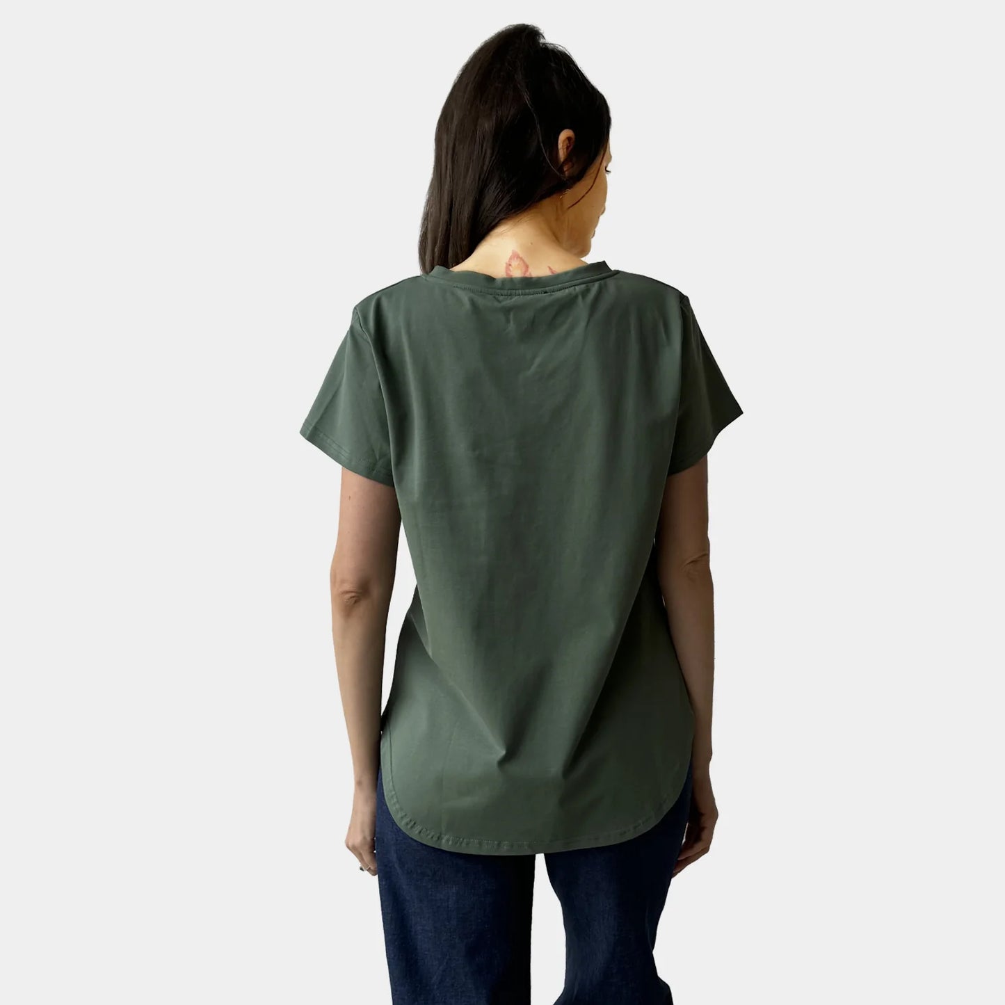 FOIL HEART TEE KHAKI