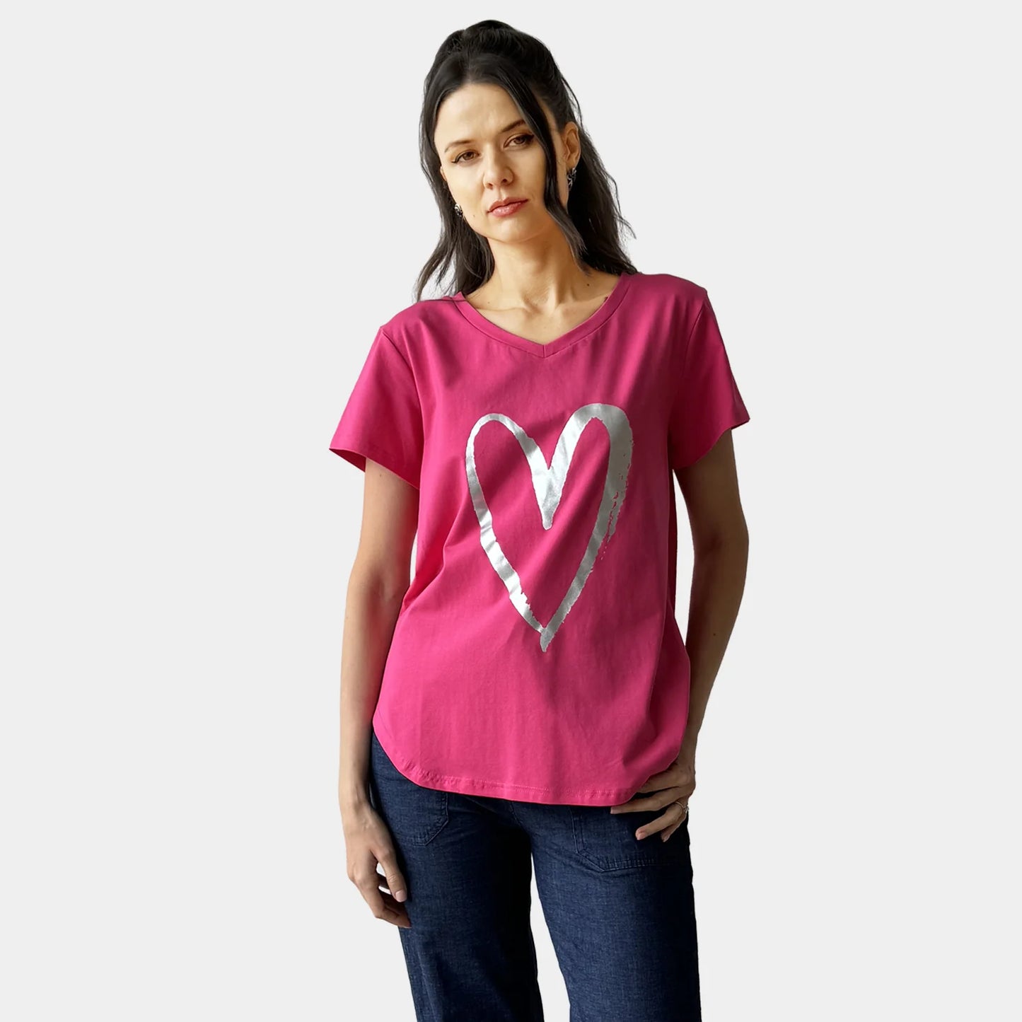 HEART FOIL TEE