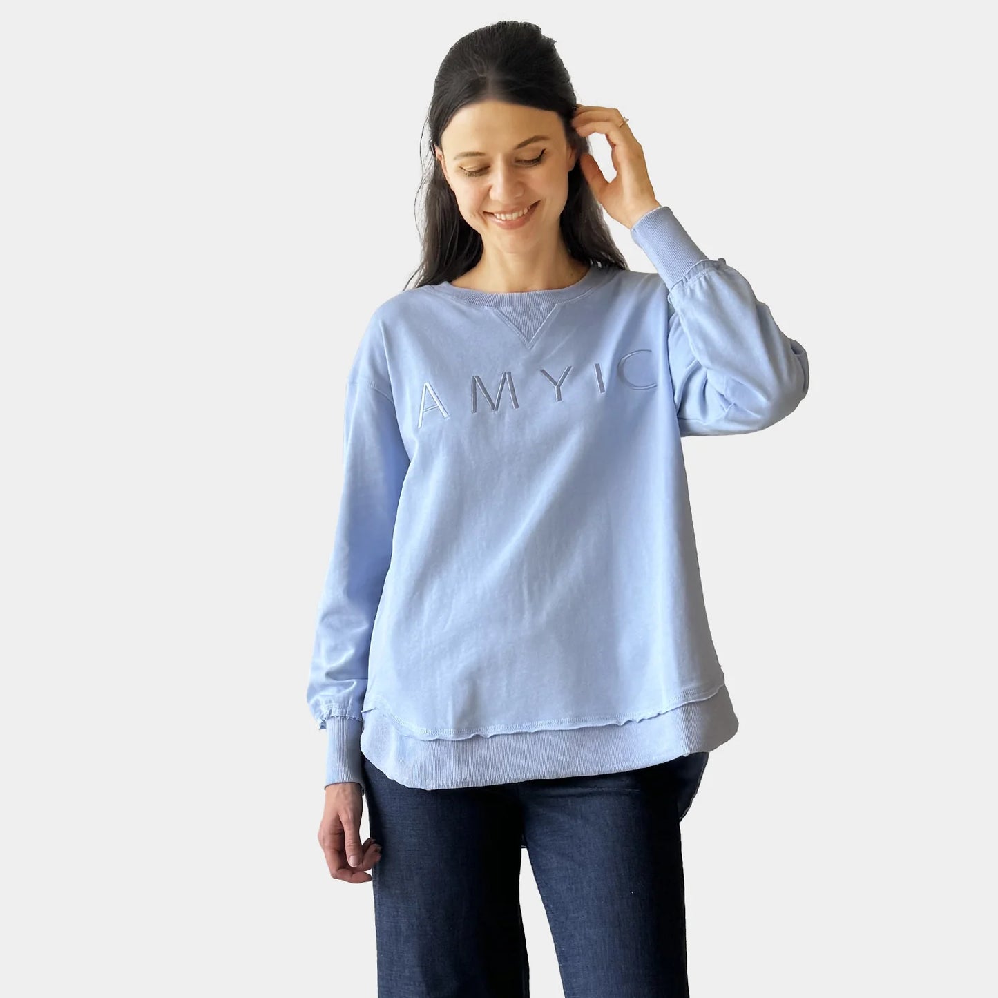 AMYIC BABY BLUE SWEATER