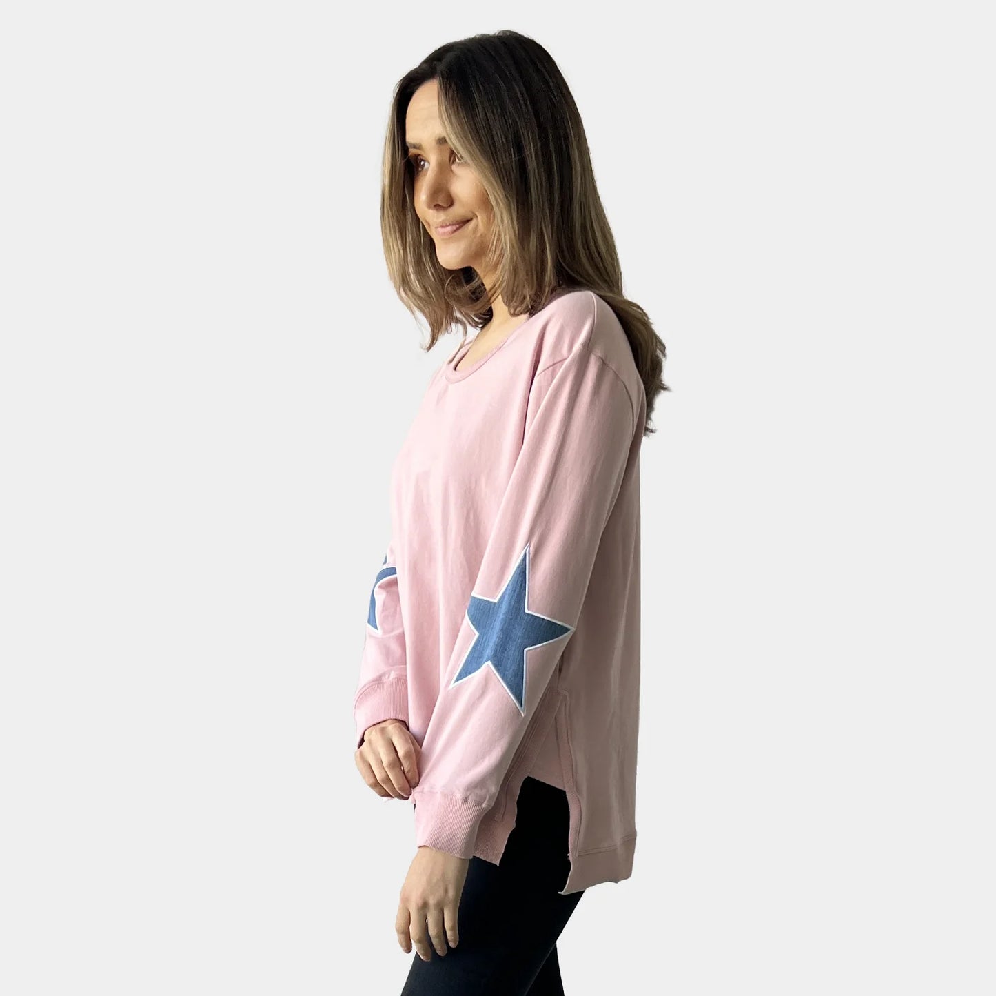 Star Patches Elbow Embroidery Jumpers