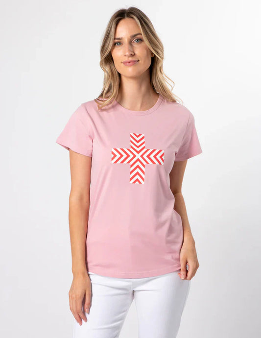 BLUSH RED CHEVRON