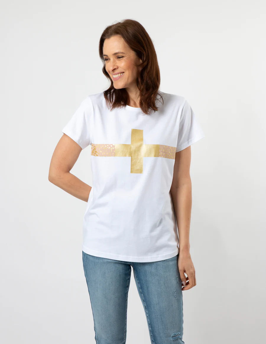 WHITE BRONZE SAFARI T-SHIRT