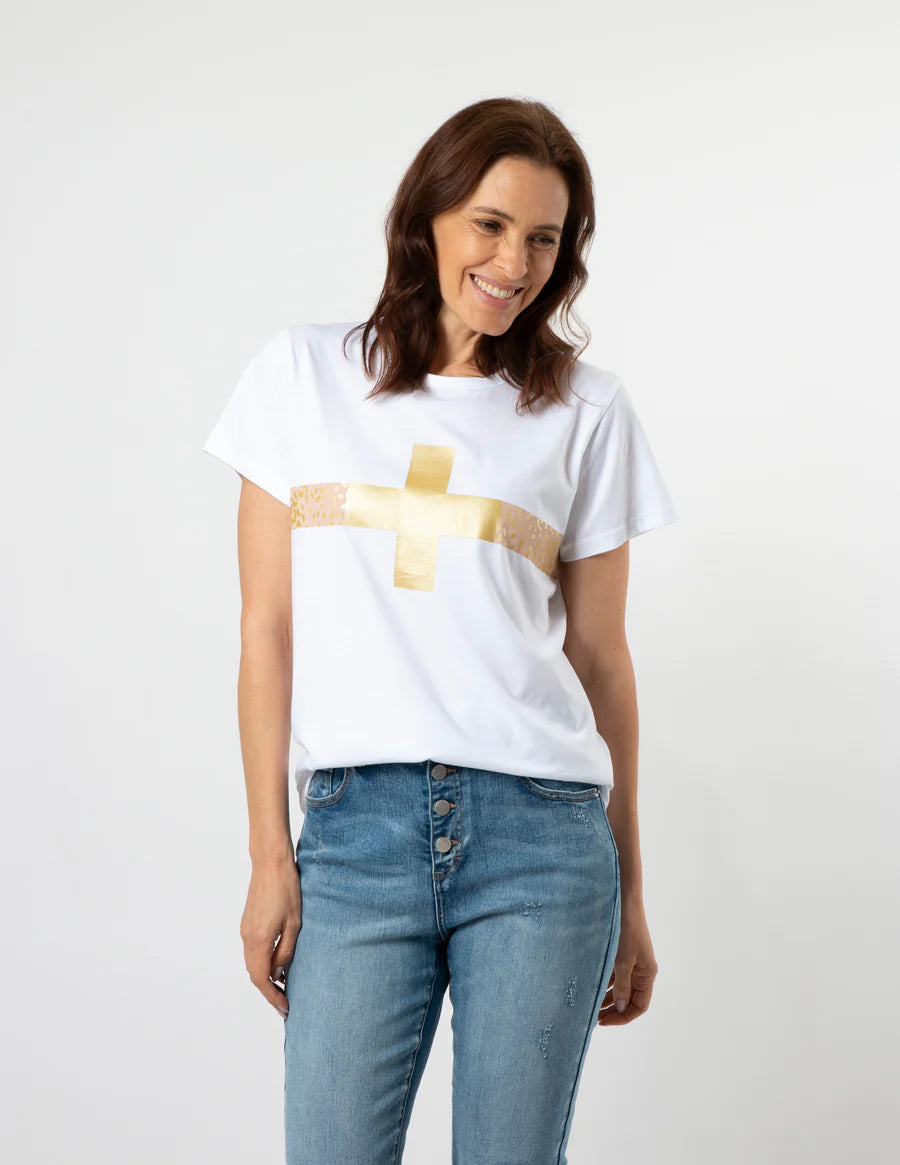 WHITE BRONZE SAFARI T-SHIRT