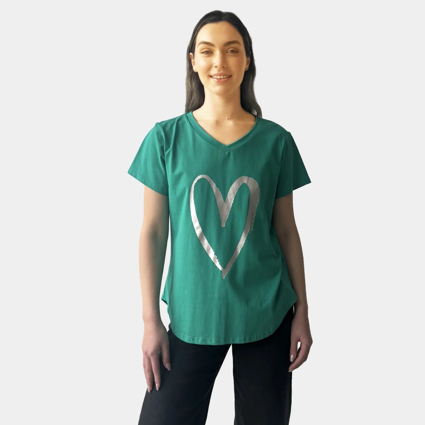 FOIL HEART TEE