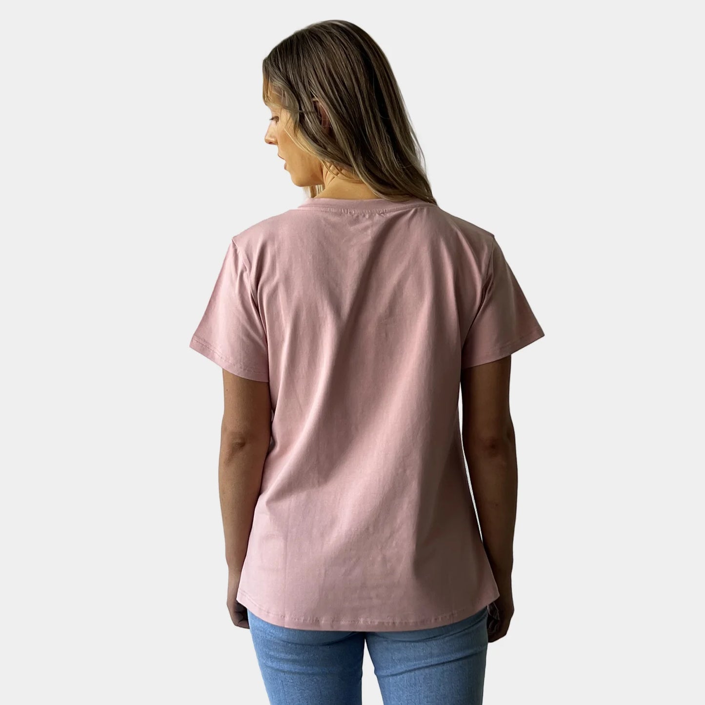 BLUSH V-NECK TEE