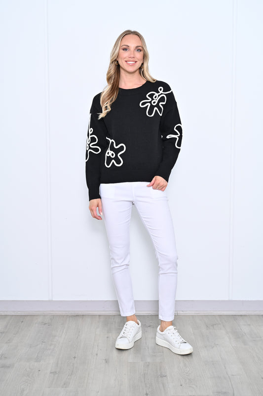 DAISY KNIT BLACK