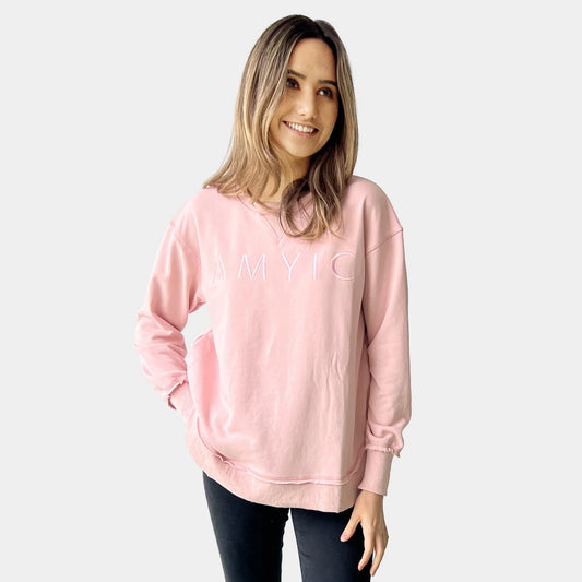 AMYIC SWEATER SOFT PINK