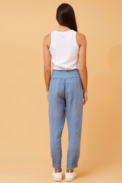 RILEY LINEN PANT DENIM