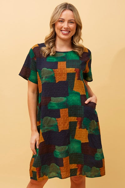 VINE ABSTRACT DRESS