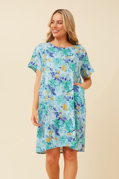 VINE DRESS BLUE