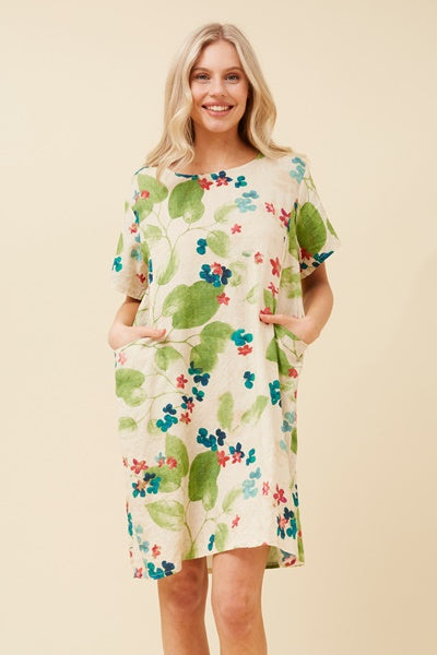 FLORAL PRINT SHIFT DRESS