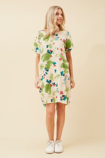 FLORAL PRINT SHIFT DRESS