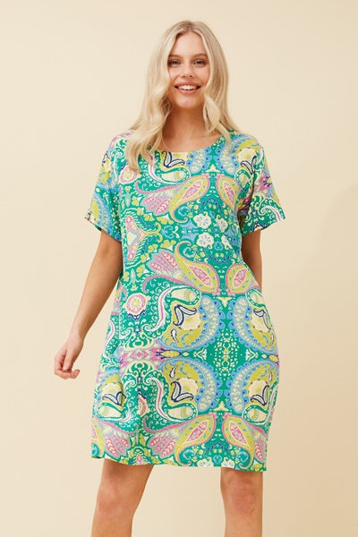 VINE PAISLEY DRESS