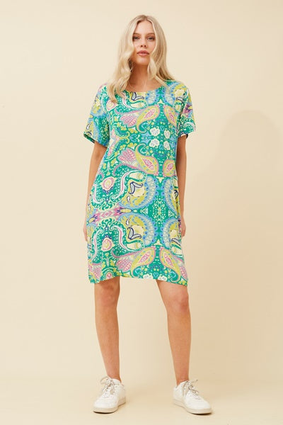 VINE PAISLEY DRESS