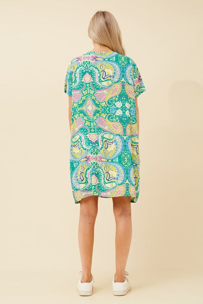 VINE PAISLEY DRESS