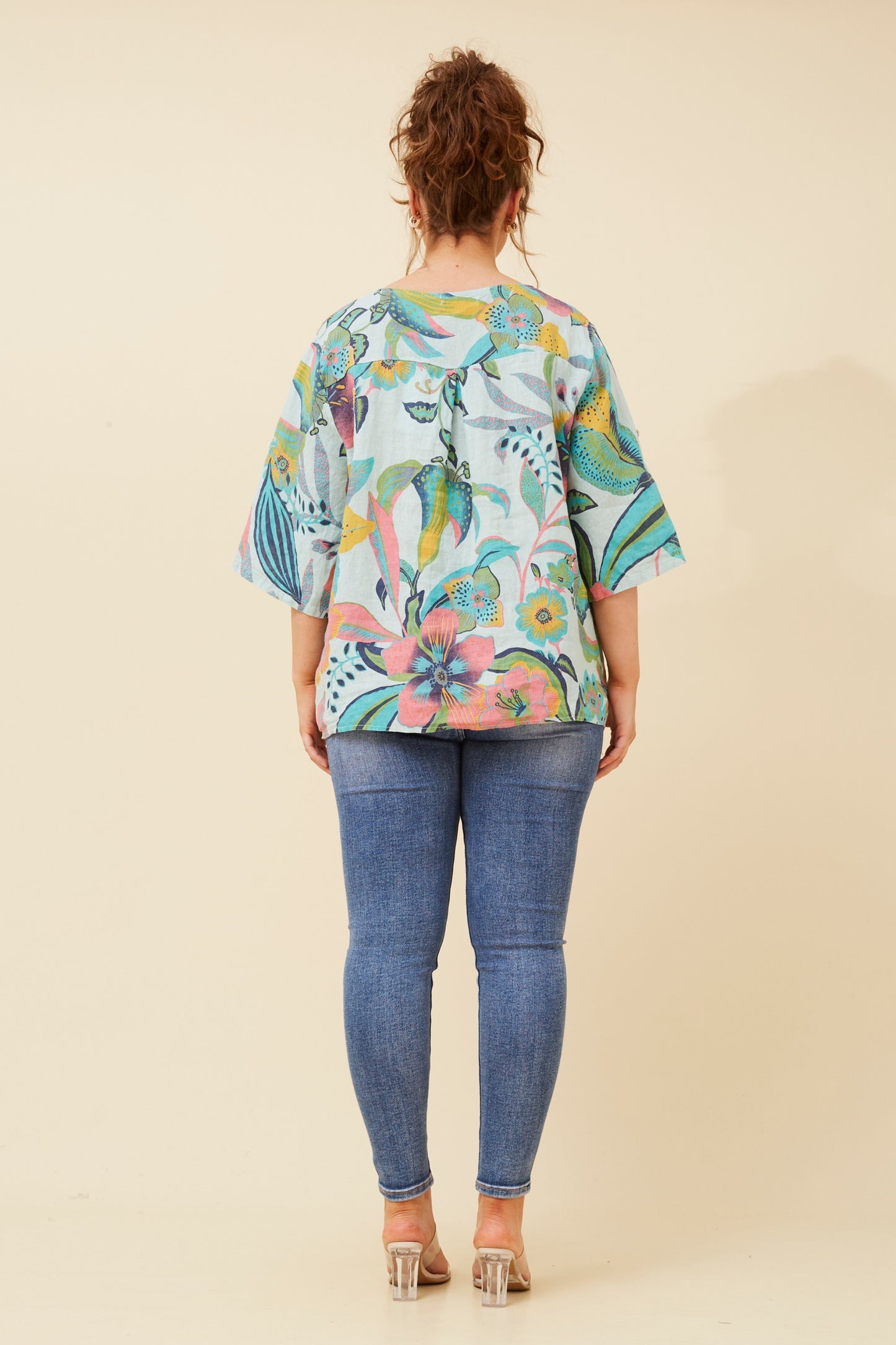 FLORAL LINEN TOP